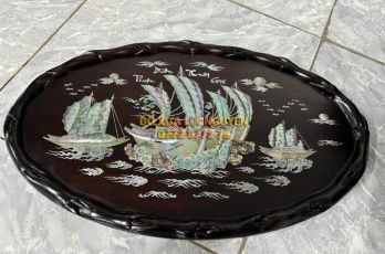 Khay trà gỗ gõ mật - 6