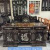 Bàn làm việc gỗ gõ mật cẩn ốc đẹp