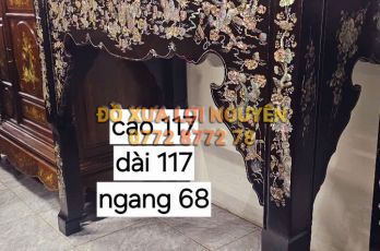 Ghế nghi thờ, gỗ gõ mật xưa, cẩn ốc đẹp
