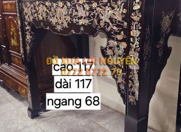 Ghế nghi thờ, gỗ gõ mật xưa, cẩn ốc đẹp