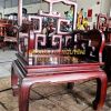 Bộ bàn 8 món, dáng mỏ neo, gỗ cẩm lai xưa, gỗ dày đẹp