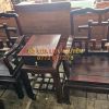 Bộ bàn 8 món, dáng mỏ neo, gỗ cẩm lai xưa, gỗ dày đẹp