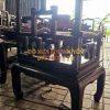 Bộ bàn 8 món, dáng mỏ neo, gỗ cẩm lai xưa, gỗ dày đẹp
