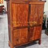 Tủ trà gỗ trắc ta, bọc đồng siêu đẹp