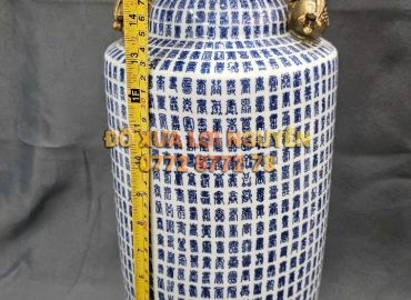Bình gốm Tàu xuất Âu bọc đồng vip