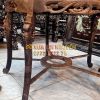 Bộ bàn trà gỗ trắc ta 7 món, đục rồng chuẩn xưa