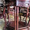 Bộ bàn ghép mặt nguyệt 6 món , gỗ trắc ta xưa