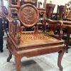 Bộ bàn móc 8 món, gỗ cẩm lai xưa