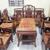 Bộ bàn móc 8 món, gỗ cẩm lai xưa