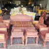 Bộ bàn ghế gỗ cẩm lai 10 món, quốc sắc thiên hương