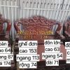 Bộ bàn gỗ xoan đào, 6 món, tay 16, to đẹp