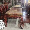 Bộ bàn ăn xưa 9 món, gỗ cẩm lai