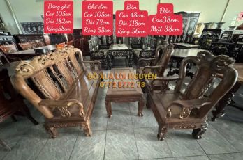 Bộ bàn gỗ cẩm thị xưa đẹp