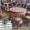 Bộ bàn minh thúng, gỗ cẩm lai xưa, 7 món