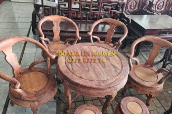 Bộ bàn minh thúng, gỗ cẩm lai xưa, 7 món