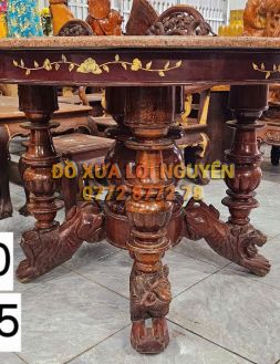 Bàn gỗ hương ta xưa sư tử quay đầu