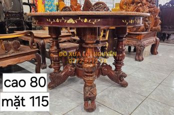 Bàn gỗ hương ta xưa sư tử quay đầu