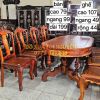 Bàn ăn 9 món, gỗ cẩm lai