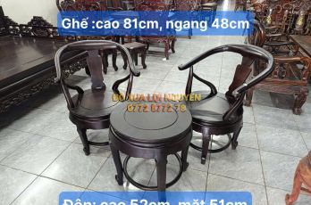 Bộ 3 món gỗ trắc ta xưa đẹp