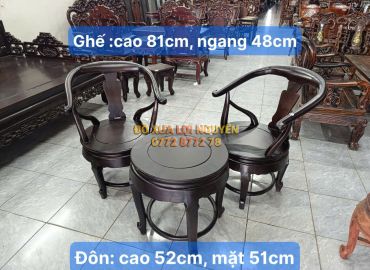 Bộ 3 món gỗ trắc ta xưa đẹp