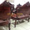 Bộ bàn Louis 9 món, gỗ cẩm lai, dáng hoàng gia rất đẹp