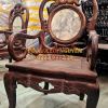 Bộ bàn ghế gỗ trắc ta chuẩn xưa 8 món, dáng móc Tàu