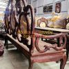 Bộ bàn ghế gỗ trắc ta chuẩn xưa 8 món, dáng móc Tàu