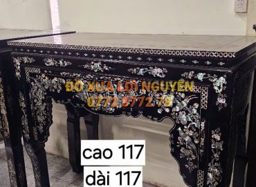 Ghế nghi thờ, gỗ gõ mật xưa, cẩn ốc đẹp