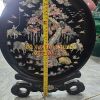 Dĩa tranh quê hương, gỗ gõ mật, cẩn ốc đẹp