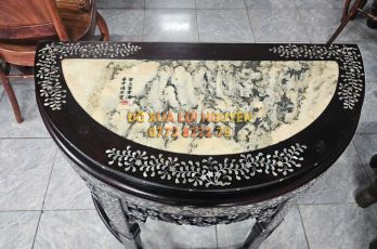 Bàn bán nguyệt, gỗ gõ mật