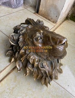 Đầu sư tử phong thủy bằng đồng
