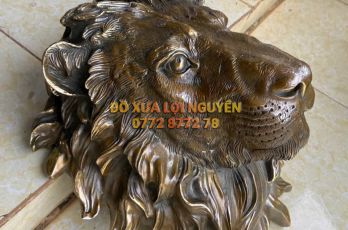 Đầu sư tử phong thủy bằng đồng