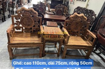 Bộ 3 món gỗ sưa đỏ vip, hiếm gặp