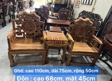 Bộ 3 món gỗ sưa đỏ vip, hiếm gặp