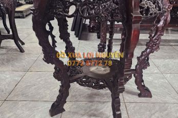 Đôn 5 đầu rồng, gỗ gõ mật VIP