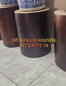Đôn gỗ cẩm thị xưa, nguyên khối