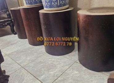 Đôn gỗ cẩm thị xưa, nguyên khối