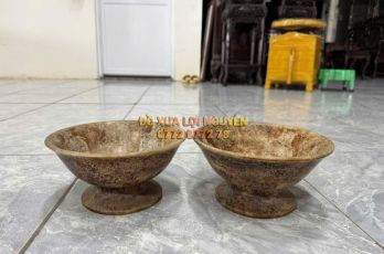 Cặp bát đá hàng tàu xưa