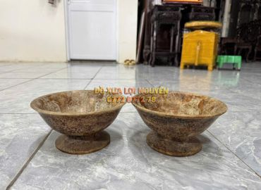 Cặp bát đá hàng tàu xưa