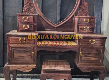 Bàn trang điểm, gỗ cẩm lai xưa