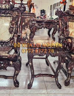 Bộ 3 món ghế thư giãn, Gỗ gõ mật chuẩn xưa