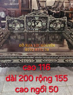 Sạp tam thành tích cổ đồ khảm ốc Singapore