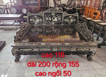 Sạp tam thành tích cổ đồ khảm ốc Singapore