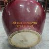 Bình gốm Tàu xưa, men huyết hồng