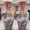 Cặp bình chim hoa. Gốm tàu