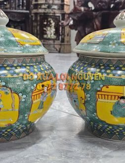 Cặp thố tích người, gốm tàu