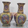 Cặp bình men gấm, gốm tàu