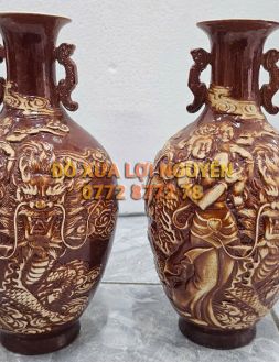 Cặp bình rồng, gốm tàu