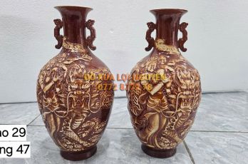 Cặp bình rồng, gốm tàu
