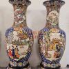 Cặp lộc bình cao to, cô gái 3 miền, gốm biên hoà